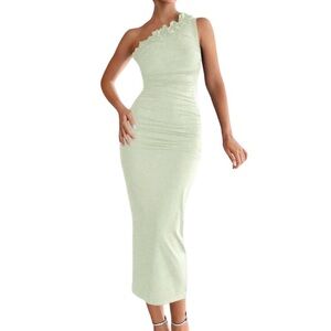 Rouched midi dress